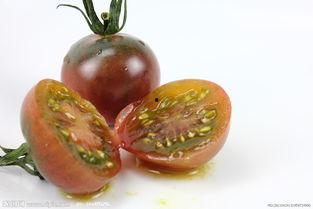 紫番茄图片,色彩斑斓的果实，营养丰富的佳品