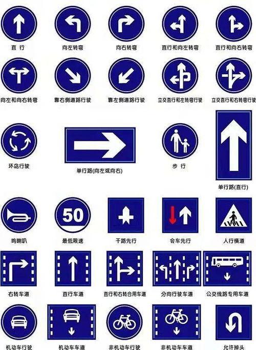 行人交通标志图片大全,安全出行必备指南