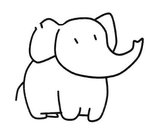 大象图片大全可爱卡通,大象卡通图片大全，可爱至极